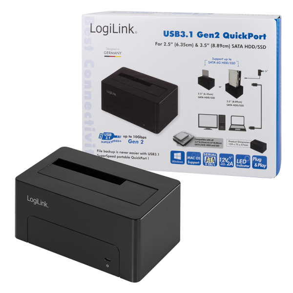 Docking Station USB3.1 Gen2 per HDD/SSD SATA da 2.5&