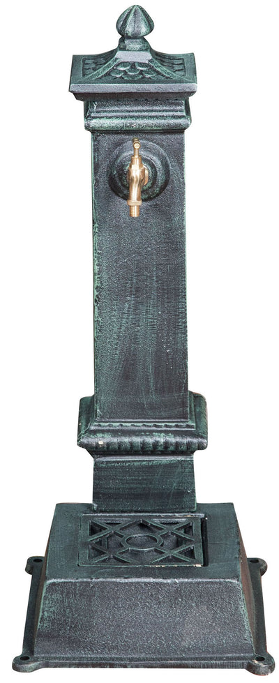 Biscottini Fontana in ghisa finitura verde anticata