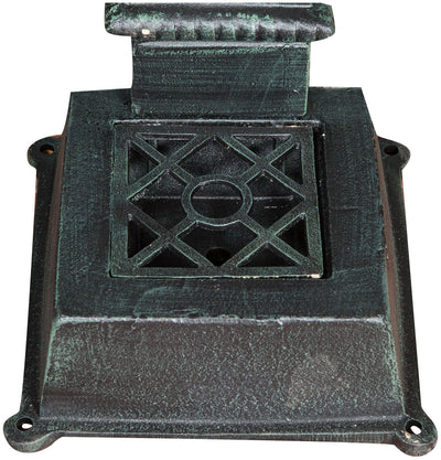 Biscottini Fontana in ghisa finitura verde anticata