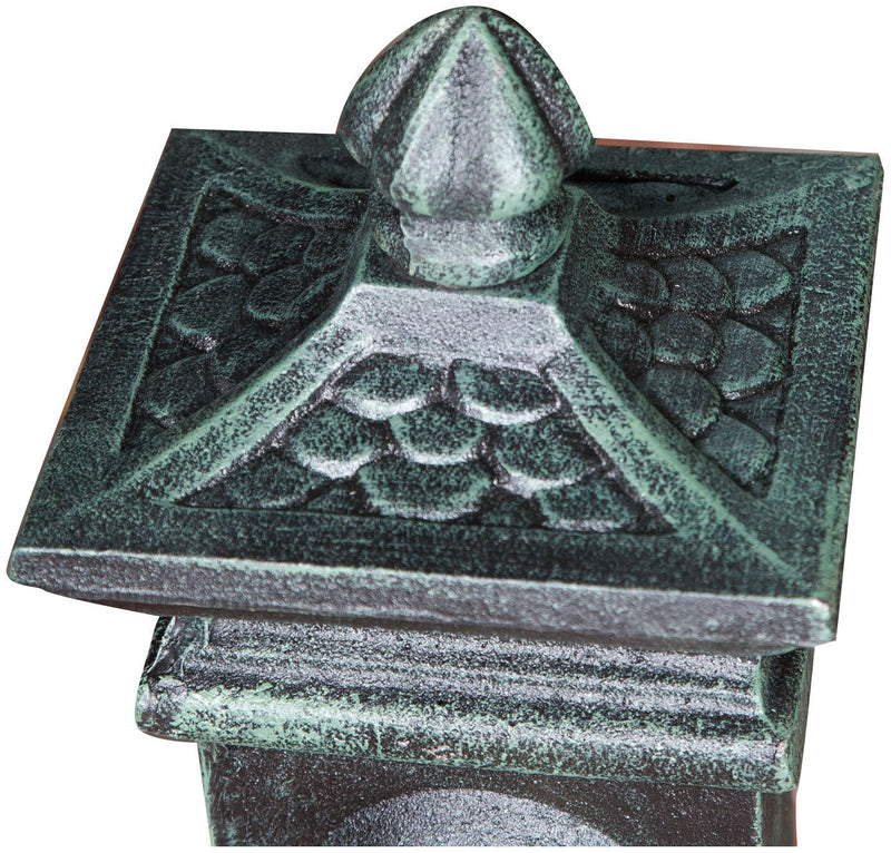 Biscottini Fontana in ghisa finitura verde anticata