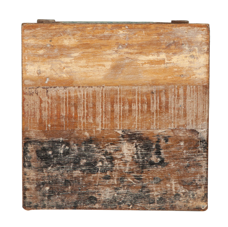 Biscottini PANCHETTO QUADRATO IN LEGNO VECCHIO RICICLATO DI TEAK dimensioni lunghezza