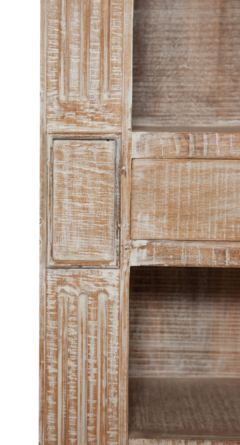 Biscottini Libreria in legno massello decapato Shabby Solida robusta espositore Offerta