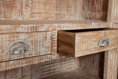 Biscottini Libreria in legno massello decapato Shabby Solida robusta espositore Offerta