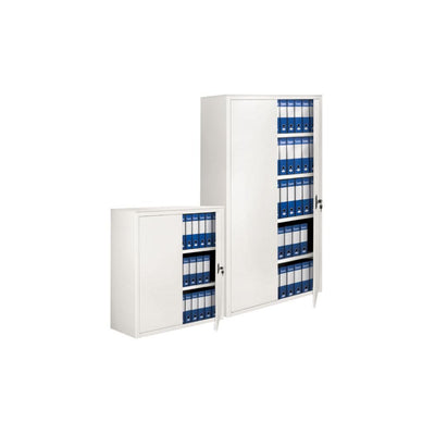 Armadio archiviazione da ufficio in metallo verniciato di vari colori cm. 150x37,5x200H