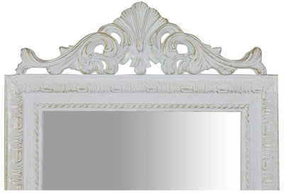 Biscottini Specchiera da terra L43xPR4xH178 cm finitura bianco anticato. struttura legno.