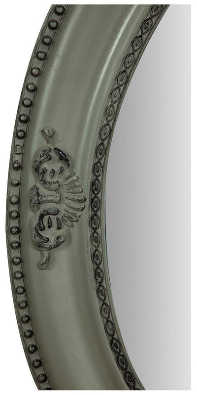 Biscottini Specchiera da appendere verticale/orizzontale L54xPR4xH64 cm finitura grigio anticato.