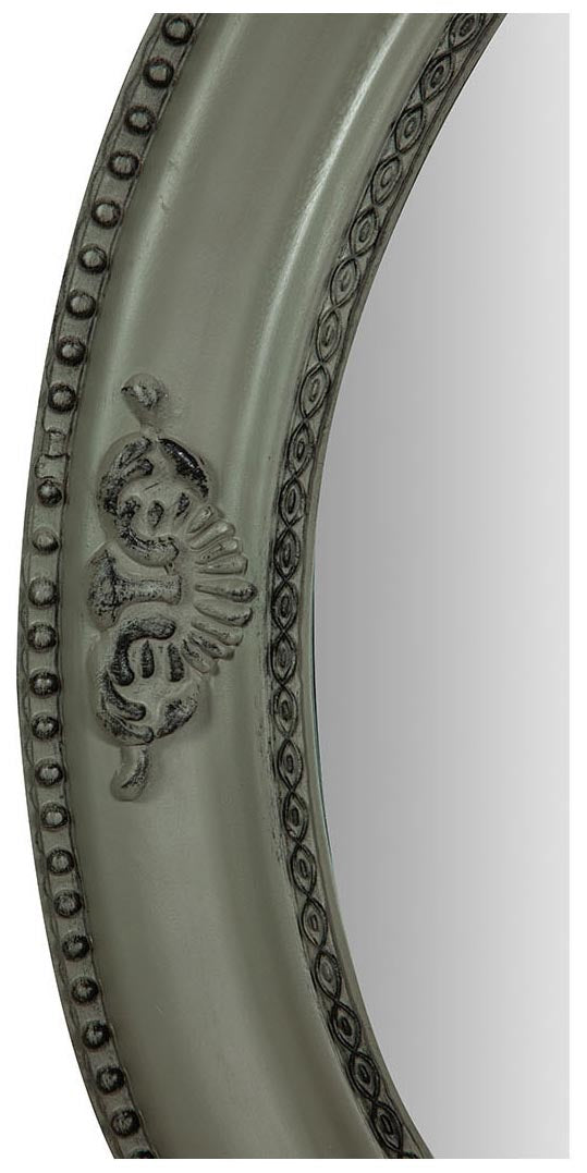 Biscottini Specchiera da appendere verticale/orizzontale L54xPR4xH64 cm finitura grigio anticato.