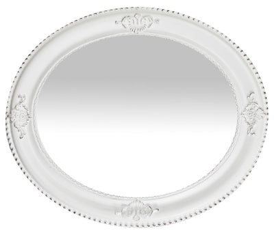 Biscottini Specchiera da appendere verticale/orizzontale L54xPR4xH64 cm. finitura bianco anticato