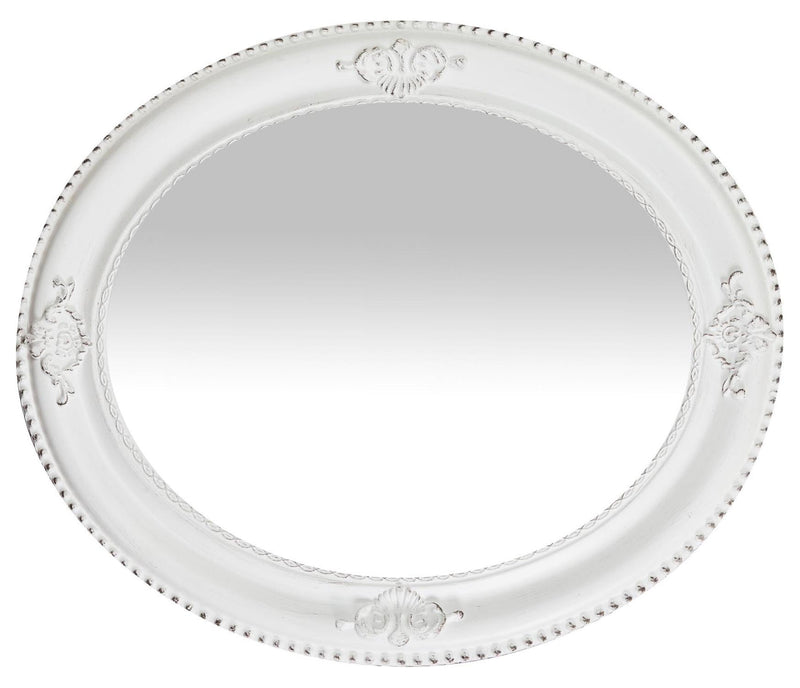 Biscottini Specchiera da appendere verticale/orizzontale L54xPR4xH64 cm. finitura bianco anticato