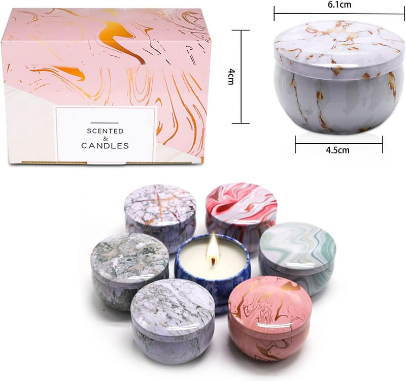 Meili-Candele Profumate Set Regalo Cera di Soia Naturale Set,Candele Profumate Set Regalo per Donna Alleviare Lo Stress e Aromaterapia Regalo Adatto per Matrimonio, Bagno, Ufficio, Matrimoni