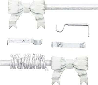 Bastone per Tende Estensibile Shabby Chic Silver Cadeaux Collection 120-210 cm