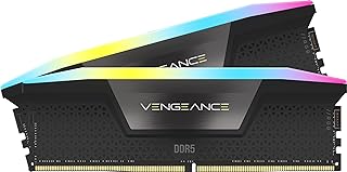CORSAIR Vengeance RGB DDR5 RAM 96GB (2x48GB) 7000MHz CL40 Intel XMP iCUE Compatible Computer Memory - Black (CMH96GX5M2B7000C40)