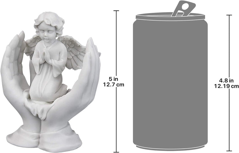 Design Toscano Statua in Marmo Sintetico Preghiere di Un Angelo