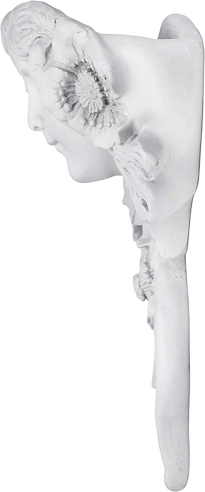 Design Toscano NG302815 Le Etoile: Scultura da Muro Greenman Francese, Pietra Antica, 14x33x38 cm