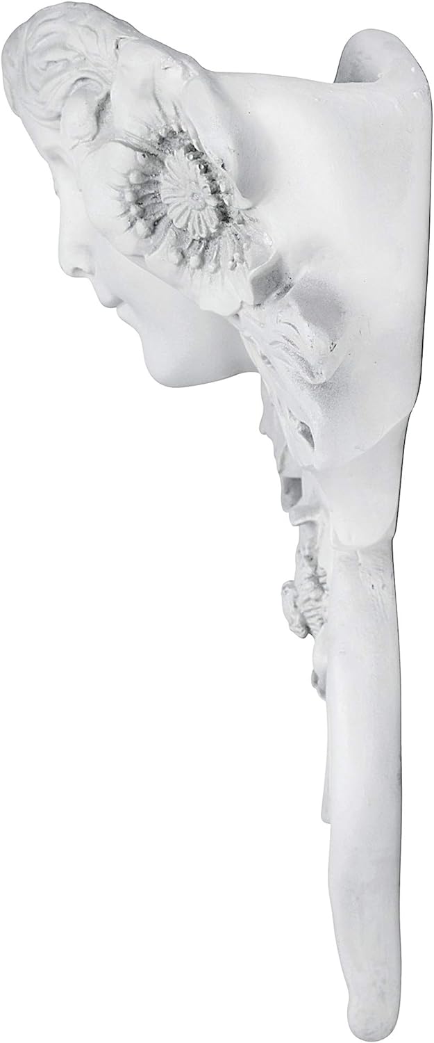 Design Toscano NG302815 Le Etoile: Scultura da Muro Greenman Francese, Pietra Antica, 14x33x38 cm