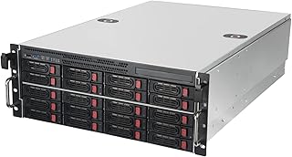 Silverstone Technology RM43-320-RS, 4HE-Rackmount-Speicherservergehuse mit 20 Schchten fr 2,5-Zoll-/3,5-Zoll-Festplatten/SSDs mit Mini-SAS-HD-SFF-8643-12-Gb/s-Schnittstelle,SST-RM43-320-RS, Silber