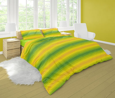 Dorian Home, Completo Letto 1 Piazza e Mezza 100% Cotone, Completo Lenzuola 130 x 200, Formato da Lenzuolo Sotto, Lenzuolo Sopra e una Federa, Made in Italy, Smeralda Giallo