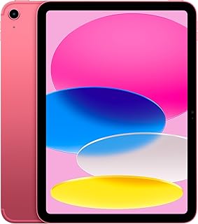 Apple iPad with A16 Chip: 11" Liquid Retina Display, 256GB, WiFi 6 and 5G Cellular, 12MP Front/12MP Rear Camera, Touch ID, All Day Battery - Rose