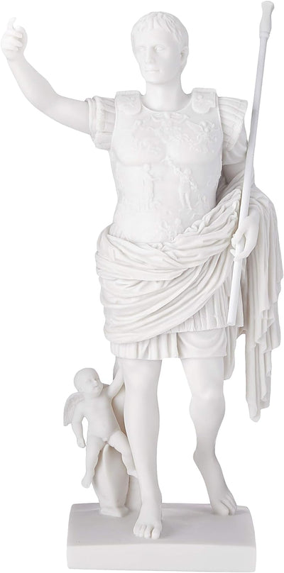 Design Toscano Statua in Marmo Sintetico Augusto di Prima Porta