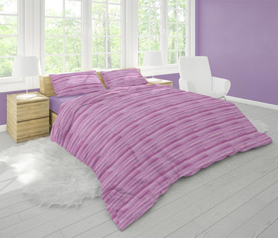 Dorian Home, Completo Letto 1 Piazza e Mezza 100% Cotone, Completo Lenzuola 130 x 200, Formato da Lenzuolo Sotto, Lenzuolo Sopra e una Federa, Made in Italy, Laveno Viola