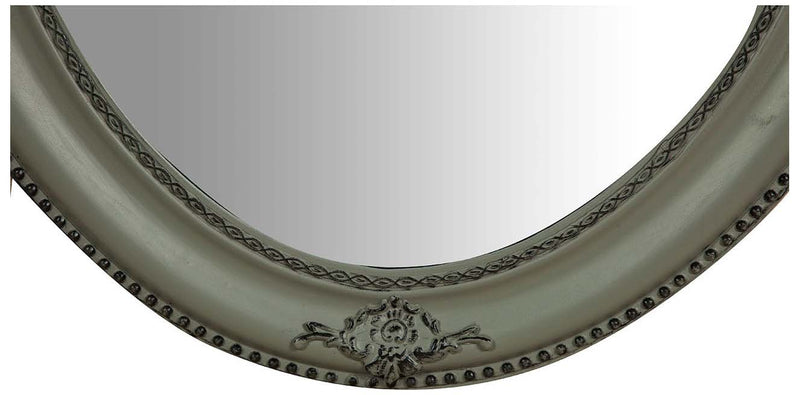 Biscottini Specchiera da appendere verticale/orizzontale L64xPR4xH84 cm finitura grigio anticato.