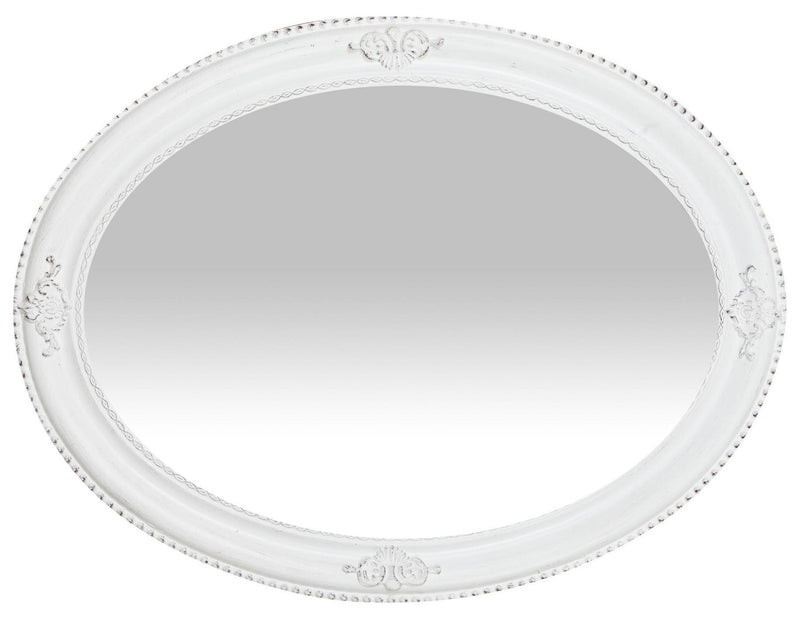 Biscottini Specchiera da appendere verticale/orizzontale L64xPR4xH84 cm finitura bianco anticato.