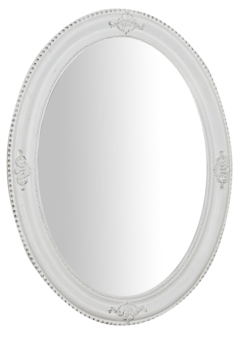 Biscottini Specchiera da appendere verticale/orizzontale L64xPR4xH84 cm finitura bianco anticato.