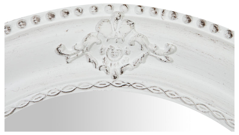 Biscottini Specchiera da appendere verticale/orizzontale L64xPR4xH84 cm finitura bianco anticato.