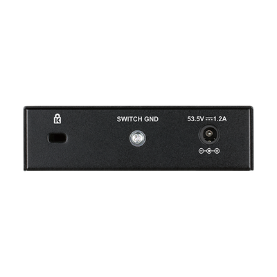 D-Link DGS-1005P Non gestito L2 Gigabit Ethernet [10/100/1000] Supporto Power over Ethernet [PoE] Nero (D-Link DGS 1005P - Switch - 5 x 10/100/1000 [4 PoE+] - desktop - PoE+ [60 W])