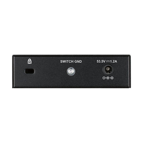 D-Link DGS-1005P Non gestito L2 Gigabit Ethernet [10/100/1000] Supporto Power over Ethernet [PoE] Nero (D-Link DGS 1005P - Switch - 5 x 10/100/1000 [4 PoE+] - desktop - PoE+ [60 W])