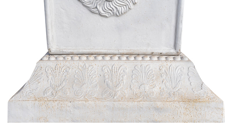 Biscottini Vaso con base in fusione di ghisa finitura bianca anticata Molto Stabile