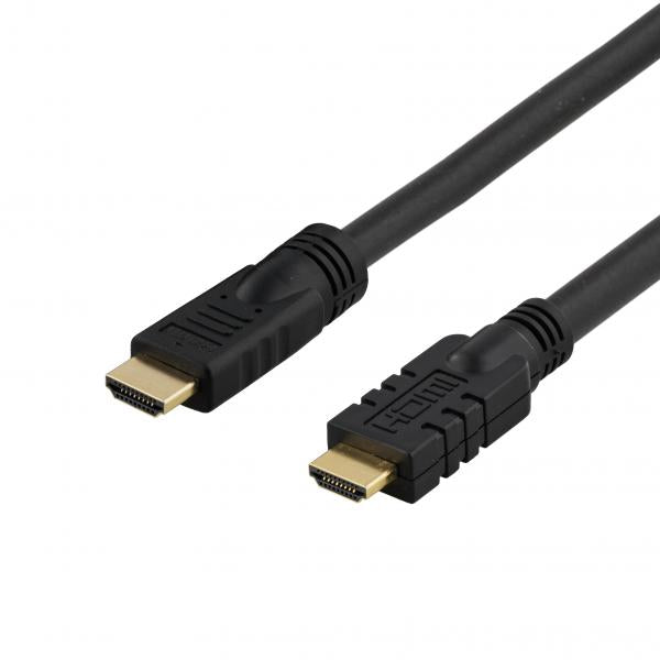 Deltaco HDMI-1250 cavo HDMI 25 m HDMI tipo A [Standard] Nero (DELTACO HDMI-1250 - HDMI med Ethernet-)