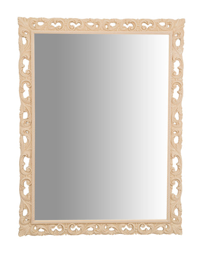 Biscottini SPECCHIERA DA PARETE IN LEGNO FINITURA GREZZA MADE IN ITALY realizzata Offerta