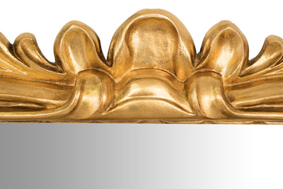 Biscottini SPECCHIERA DA PARETE IN LEGNO FINITURA FOGLIA ORO ANTICATO MADE IN ITALY