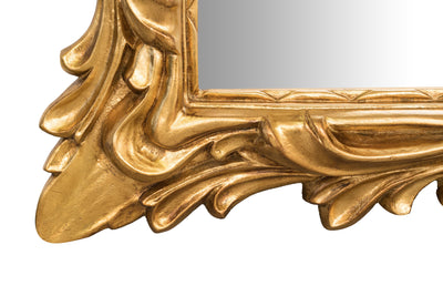 Biscottini SPECCHIERA DA PARETE IN LEGNO FINITURA FOGLIA ORO ANTICATO MADE IN ITALY
