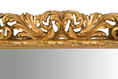 Biscottini SPECCHIERA DA PARETE IN LEGNO FINITURA FOGLIA ORO ANTICATO MADE IN ITALY