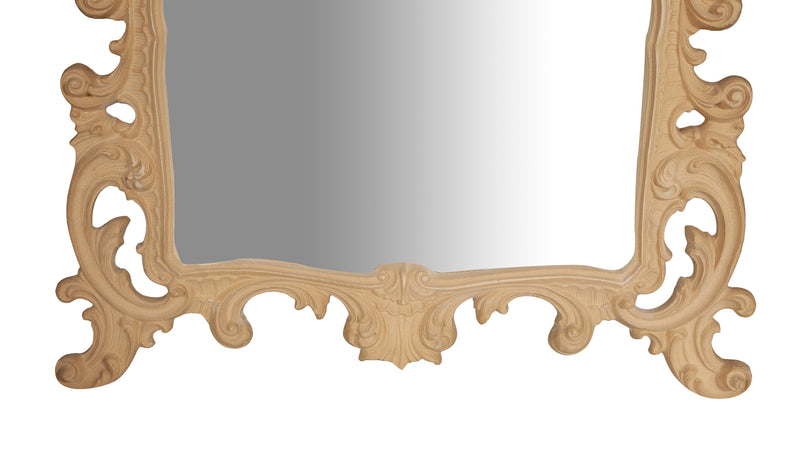 Biscottini SPECCHIERA DA PARETE IN LEGNO FINITURA GREZZA MADE IN ITALY