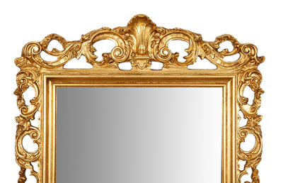 Biscottini SPECCHIERA DA PARETE IN LEGNO FINITURA FOGLIA ORO ANTICATO MADE IN ITALY