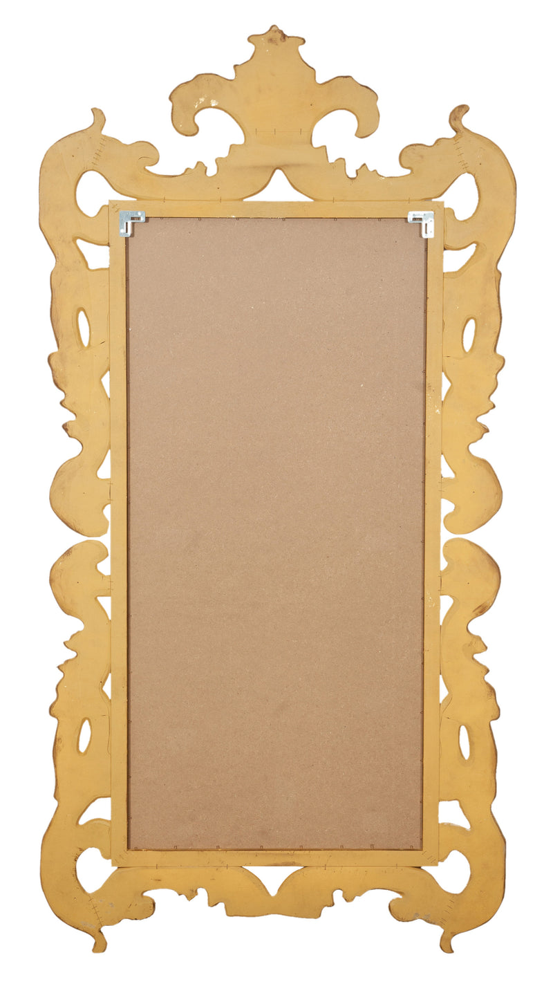 Biscottini SPECCHIERA DA PARETE IN LEGNO FINITURA FOGLIA ORO ANTICATO MADE IN ITALY