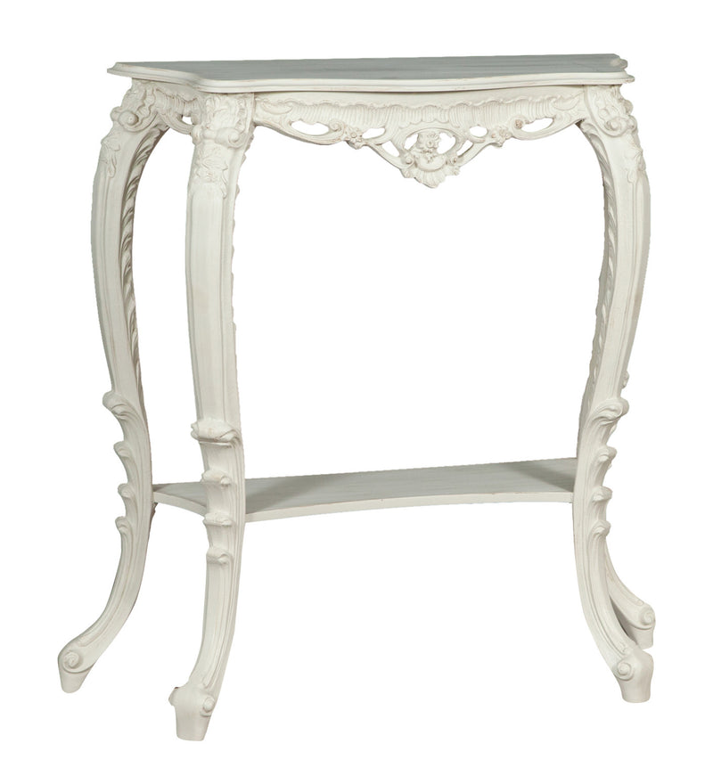 Biscottini CONSOLLE IN LEGNO FINITURA BIANCA ANTICATA MADE IN ITALY dimensioni lunghezza