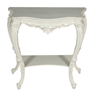 Biscottini CONSOLLE IN LEGNO FINITURA BIANCA ANTICATA MADE IN ITALY dimensioni lunghezza