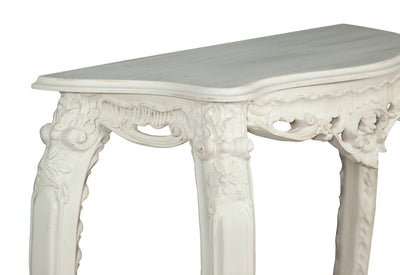 Biscottini CONSOLLE IN LEGNO FINITURA BIANCA ANTICATA MADE IN ITALY dimensioni lunghezza