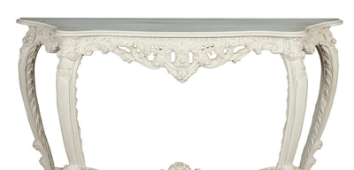 Biscottini CONSOLLE IN LEGNO FINITURA BIANCA ANTICATA MADE IN ITALY dimensioni lunghezza