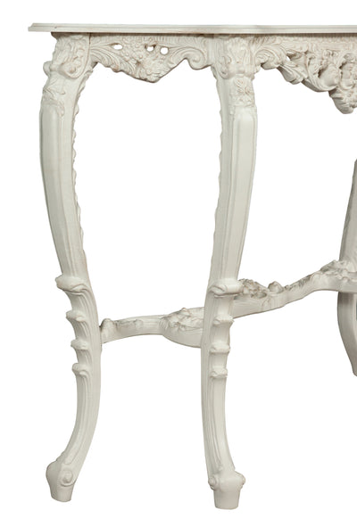 Biscottini CONSOLLE IN LEGNO FINITURA BIANCA ANTICATA MADE IN ITALY dimensioni lunghezza