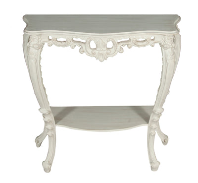 Biscottini CONSOLLE IN LEGNO FINITURA BIANCA ANTICATA MADE IN ITALY dimensioni lunghezza