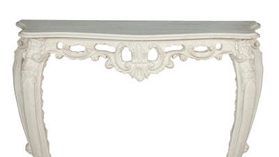 Biscottini CONSOLLE IN LEGNO FINITURA BIANCA ANTICATA MADE IN ITALY dimensioni lunghezza