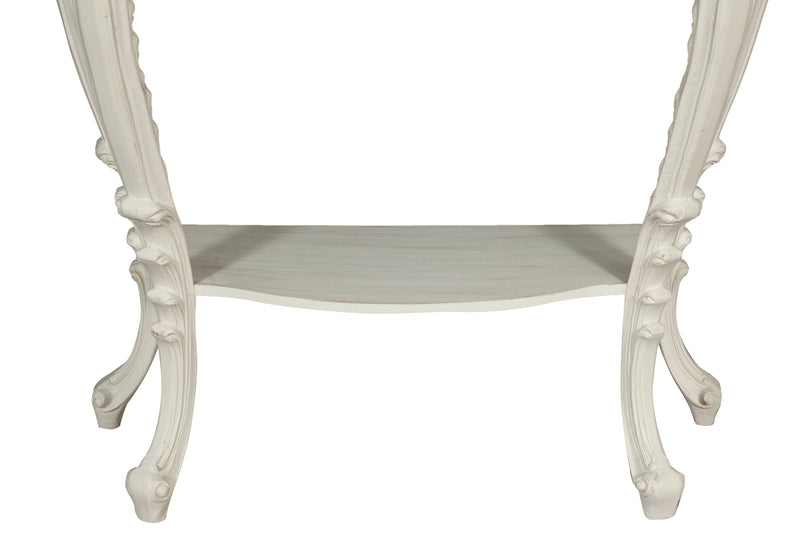 Biscottini CONSOLLE IN LEGNO FINITURA BIANCA ANTICATA MADE IN ITALY dimensioni lunghezza