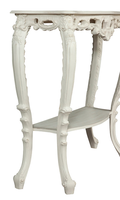 Biscottini CONSOLLE IN LEGNO FINITURA BIANCA ANTICATA MADE IN ITALY dimensioni lunghezza