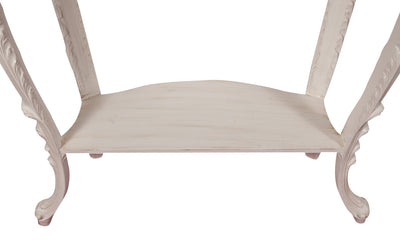 Biscottini CONSOLLE IN LEGNO FINITURA BIANCA ANTICATA MADE IN ITALY dimensioni lunghezza