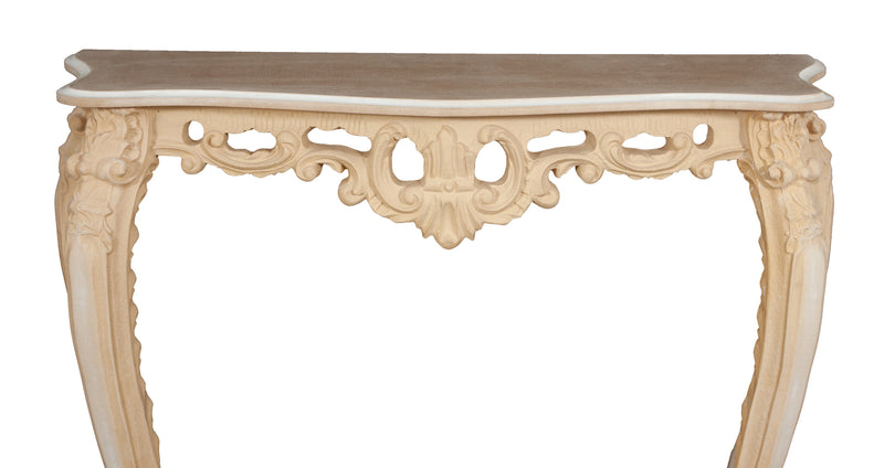 Biscottini CONSOLLE IN LEGNO FINITURA GREZZA MADE IN ITALY dimensioni lunghezza profondità